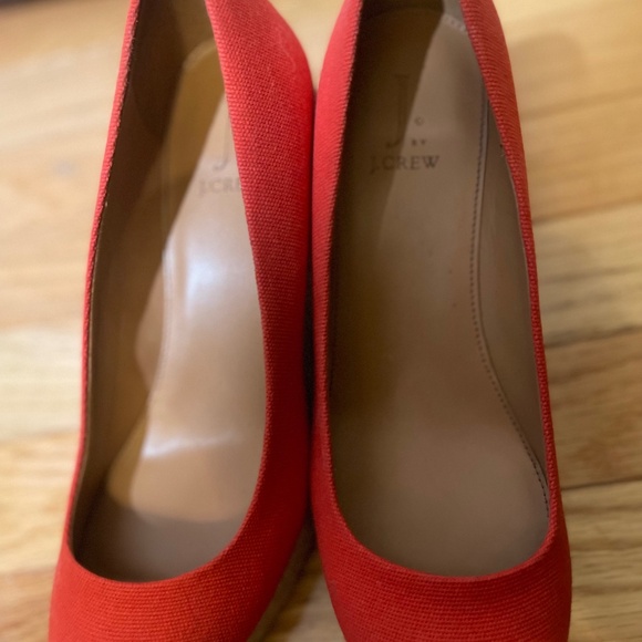 🔥 J.Crew Seville Red Wedge Espadrilles – Size 8.5 – Like New! 🔥 - Picture 8 of 9